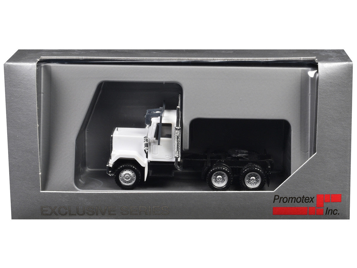 GMC Short Day Cab White 1/87 (HO) Plastic Model Car by Promotex-1