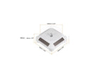 3.5″ Solar Rotating Display Stand with White Base for 1/64 Scale Model Cars-1