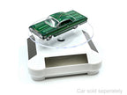 3.5″ Solar Rotating Display Stand with White Base for 1/64 Scale Model Cars-3