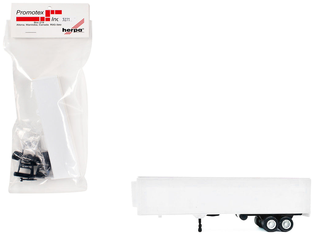 40ft Refrigerated (Reefer) Trailer White 1/87 (HO) Plastic Model by Promotex-0