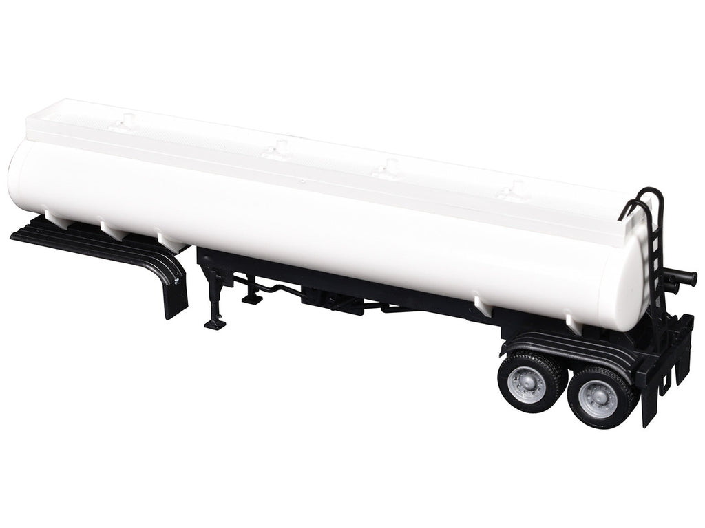 Elliptical Tanker Trailer White 1/87 (HO) Plastic Model by Promotex-1