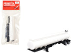 Elliptical Tanker Trailer White 1/87 (HO) Plastic Model by Promotex-2