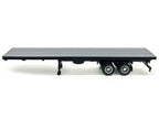 40ft Flatbed Trailer Gray Top 1/87 (HO) Plastic Model by Promotex-1