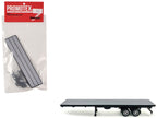 40ft Flatbed Trailer Gray Top 1/87 (HO) Plastic Model by Promotex-0