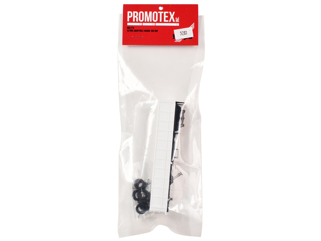 36ft Gravel Trailer White 1/87 (HO) Plastic Model by Promotex-2