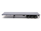 48ft 3-Axle Flatbed Trailer Gray Top 1/87 (HO) Plastic Model by Promotex-0