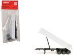 3-Axle Dump Trailer White 1/87 (HO) Plastic Model by Promotex-2