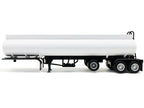 Tag-Axle Elliptical Tanker Trailer White 1/87 (HO) Plastic Model by Promotex-0