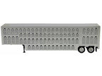 Livestock Trailer Silver 1/87 (HO) Plastic Model by Promotex-1