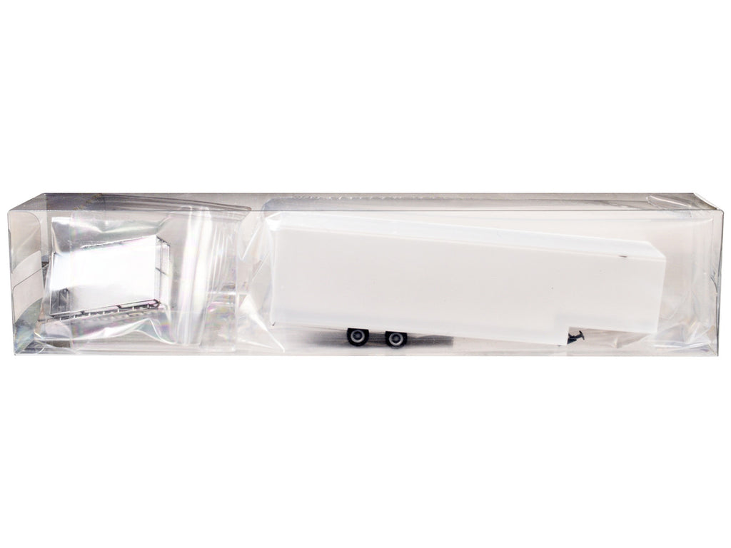 Race Horse Transport Trailer White 1/87 (HO) Plastic Model by Promotex-2