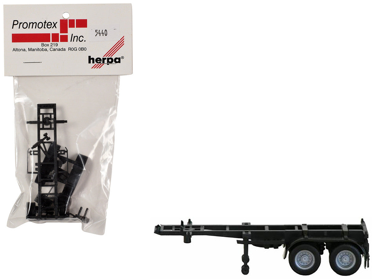 20ft Container Chassis 1/87 (HO) Plastic Model by Promotex-0