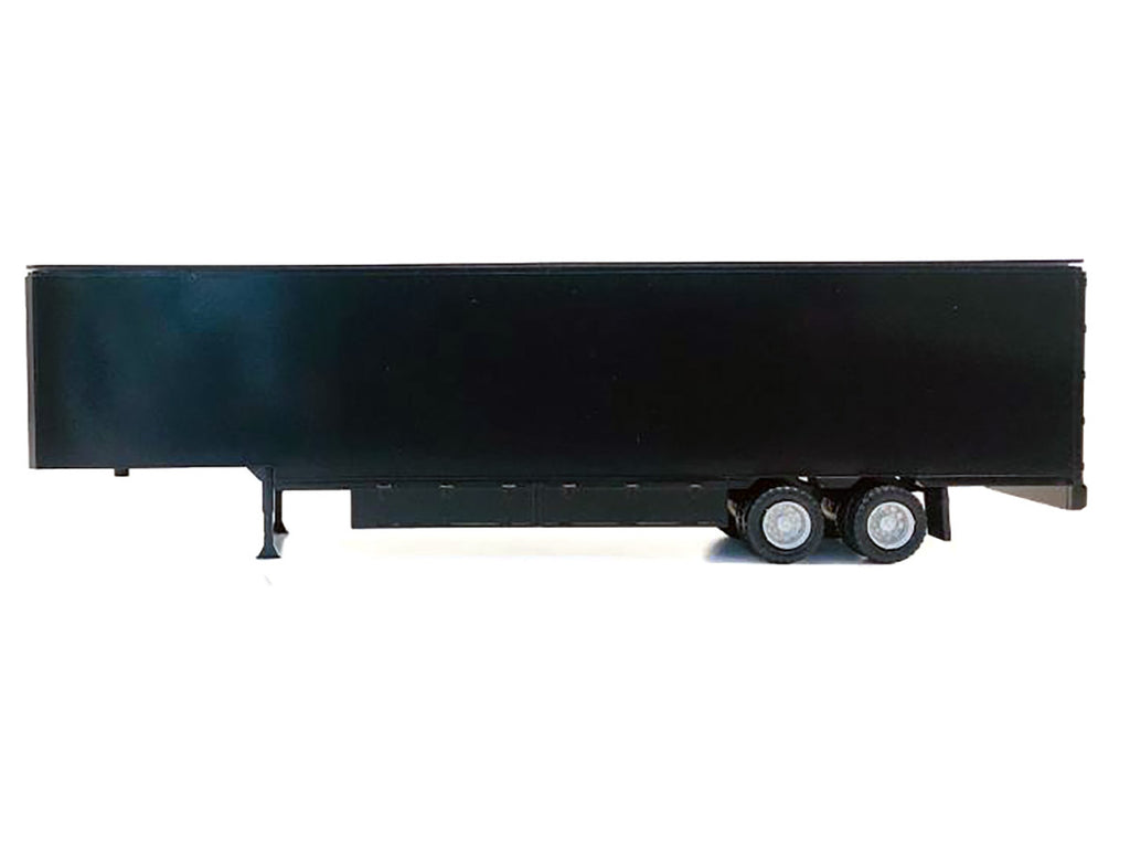 48ft Moving Van Trailer Black 1/87 (HO) Plastic Model by Promotex-1