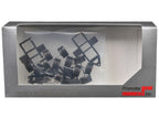 Lowboy Tri-Axle Booster with Integrated Rear Axle and Fenders (2 Sets) 1/87 (HO) Plastic Model by Promotex-2