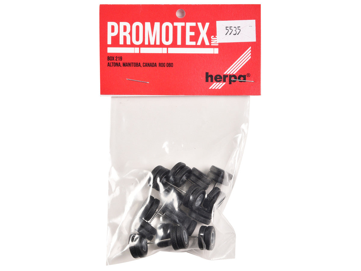 6-Spoke Rear Wheelset Set of 8 pieces 1/87 (HO) Plastic Model by Promotex-2