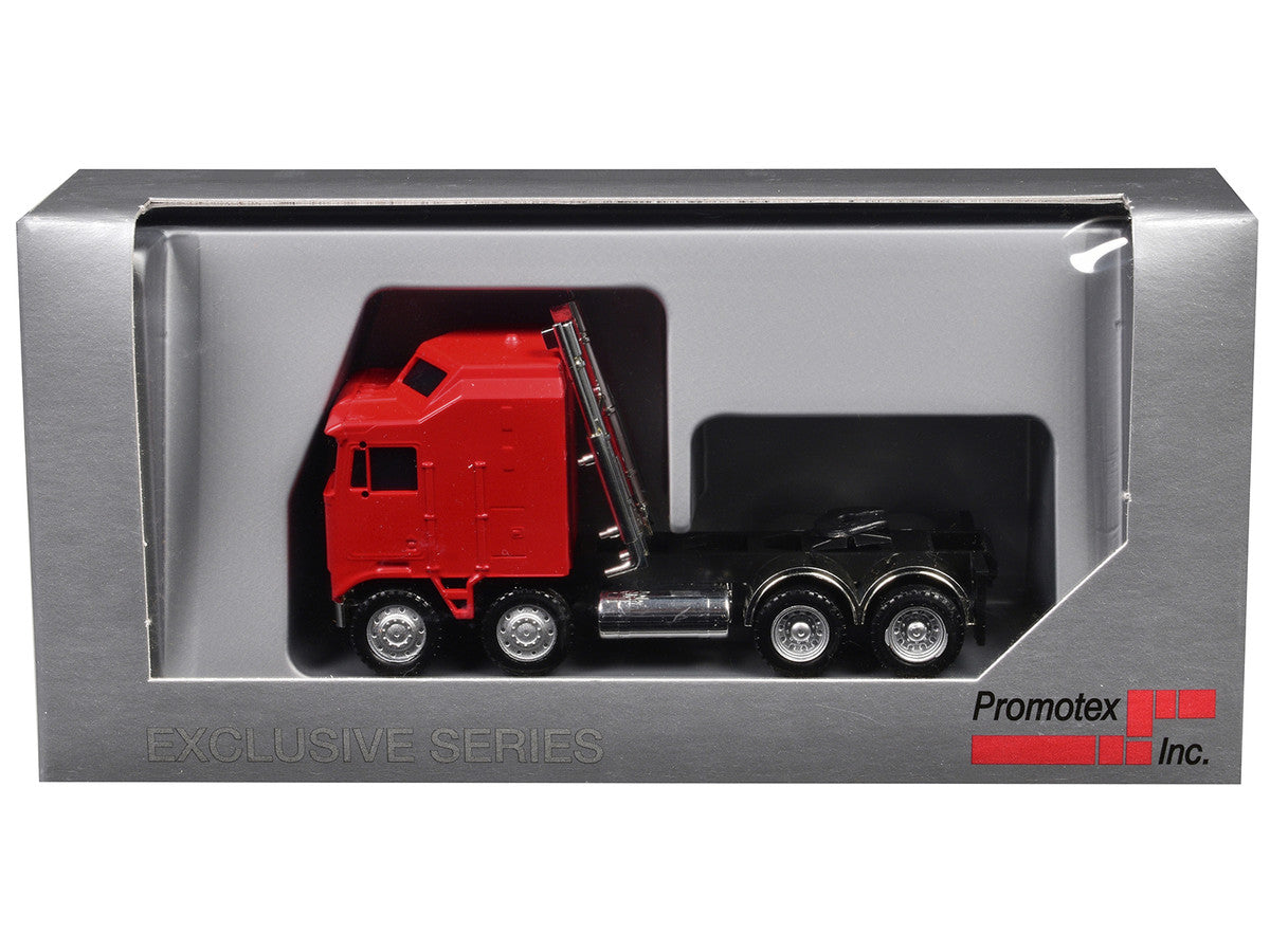 K100 5 Bar Grill Twin Steer Truck Tractor Red 1/87 (HO) Plastic Model Car by Promotex-2