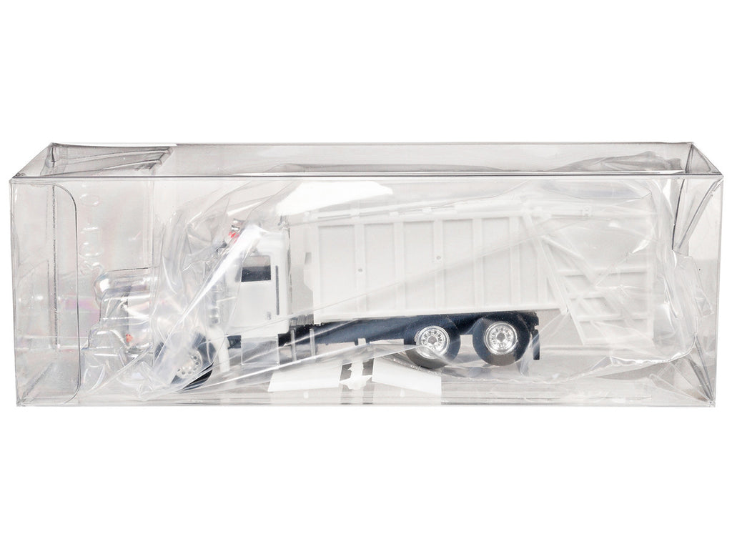 Peterbilt 367 Garbage Truck White 1/87 (HO) Plastic Model Car by Promotex-1
