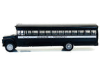 Prisoner Transport Bus Black 1/87 (HO) Plastic Model Car by Promotex-1