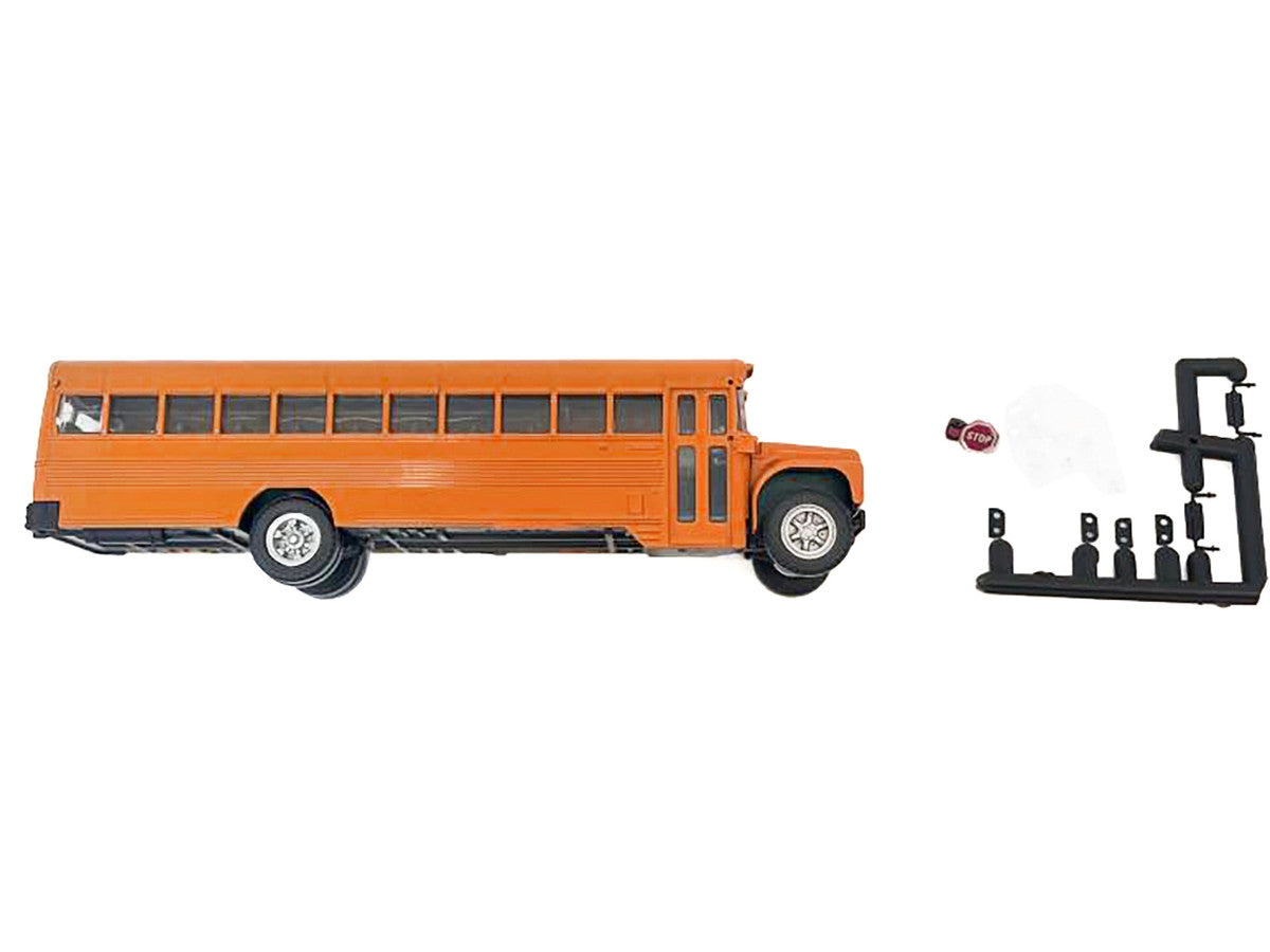 School Bus Yellow with Stop Sign 1/87 (HO) Plastic Model by Promotex-1
