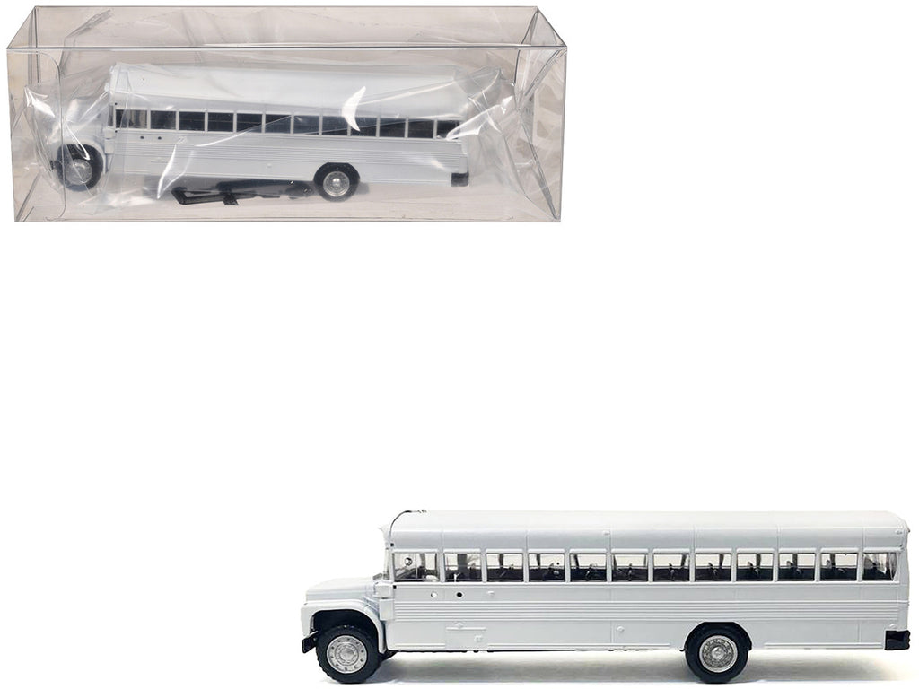 School Bus White 1/87 (HO) Plastic Model by Promotex-0