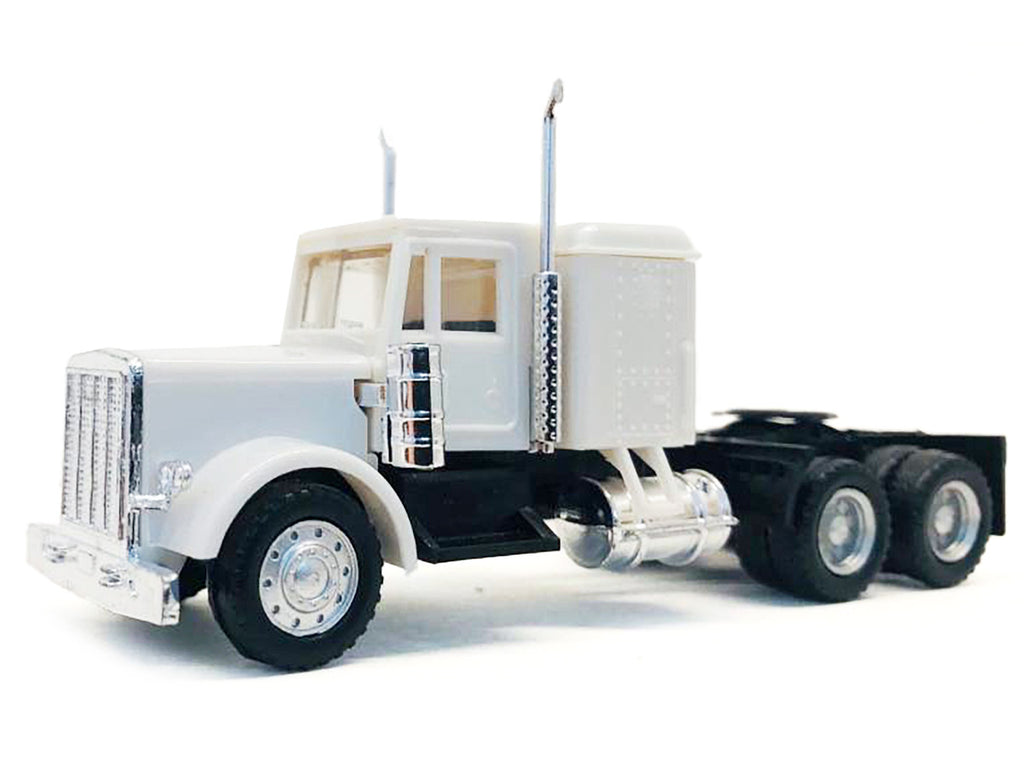 Peterbilt Sleeper Cab White 1/87 (HO) Plastic Model Car by Promotex-0