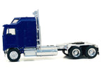 Kenworth K100 with 1-Bar Grill and X-Long Chrome Chassis Blue 1/87 (HO) Plastic Model Car by Promotex-1