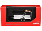 Road Maintenance Trailer White with Striped Top 1/87 (HO) Plastic Model by Promotex-2