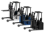 Forklifts with Trailer Bumper 3 Piece Set 1/87 (HO) Plastic Models by Promotex-1