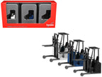 Forklifts with Trailer Bumper 3 Piece Set 1/87 (HO) Plastic Models by Promotex-0