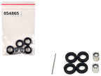 Rear Low Profile Wheelset Chrome 1/87 (HO) Plastic Model by Promotex-2