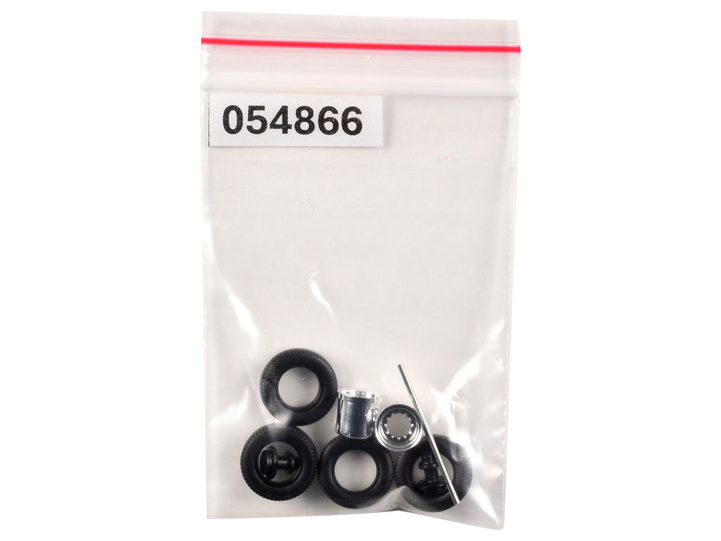 Rear Hypoid Wheelset Chrome 1/87 (HO) Plastic Model by Promotex-0