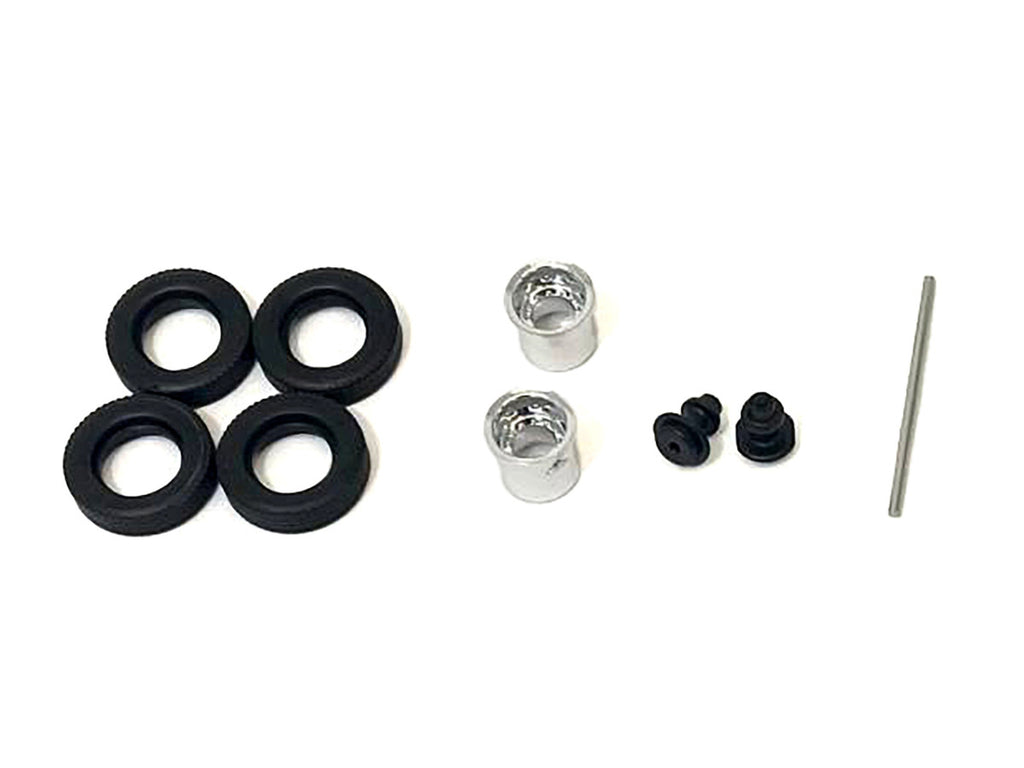 Rear Hypoid Wheelset Chrome 1/87 (HO) Plastic Model by Promotex-1