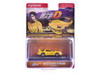 Mazda RX-7 (FD3S) RHD (Right Hand Drive) Yellow "Initial D" Manga 1/64 Diecast Model Car by Kyosho-1
