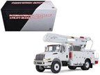 International DuraStar Utility Bucket Truck "Altec" White 1/34 Diecast Model by First Gear-0