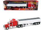 Kenworth W900 Grain Truck Red and White "Long Haul Truckers" Series 1/32 Diecast Model by New Ray-0