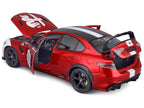 Alfa Romeo Giulia GTAm #99 Red Metallic with Black Top and White Graphics 1/18 Diecast Model Car by Bburago-2