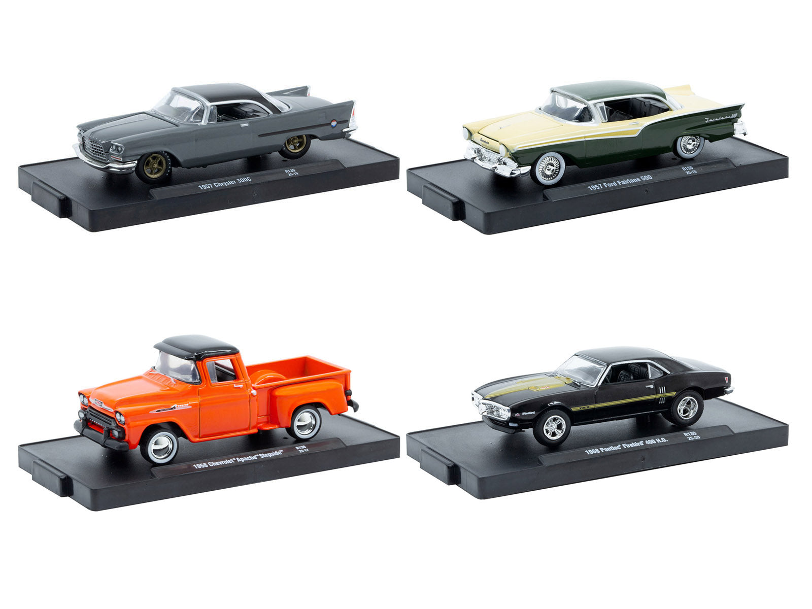 "Auto-Drivers" Set of 4 pieces in Blister Packs Release 130 Limited Edition to 9600 pieces Worldwide 1/64 Diecast Model Cars by M2 Machines