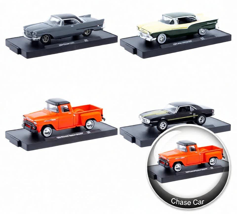 "Auto-Drivers" Set of 4 pieces in Blister Packs Release 130 Limited Edition to 9600 pieces Worldwide 1/64 Diecast Model Cars by M2 Machines