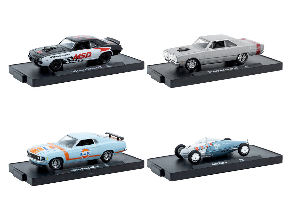 "Auto-Drivers" Set of 4 pieces in Blister Packs Release 131 Limited Edition to 7500 pieces Worldwide 1/64 Diecast Model Cars by M2 Machines-1