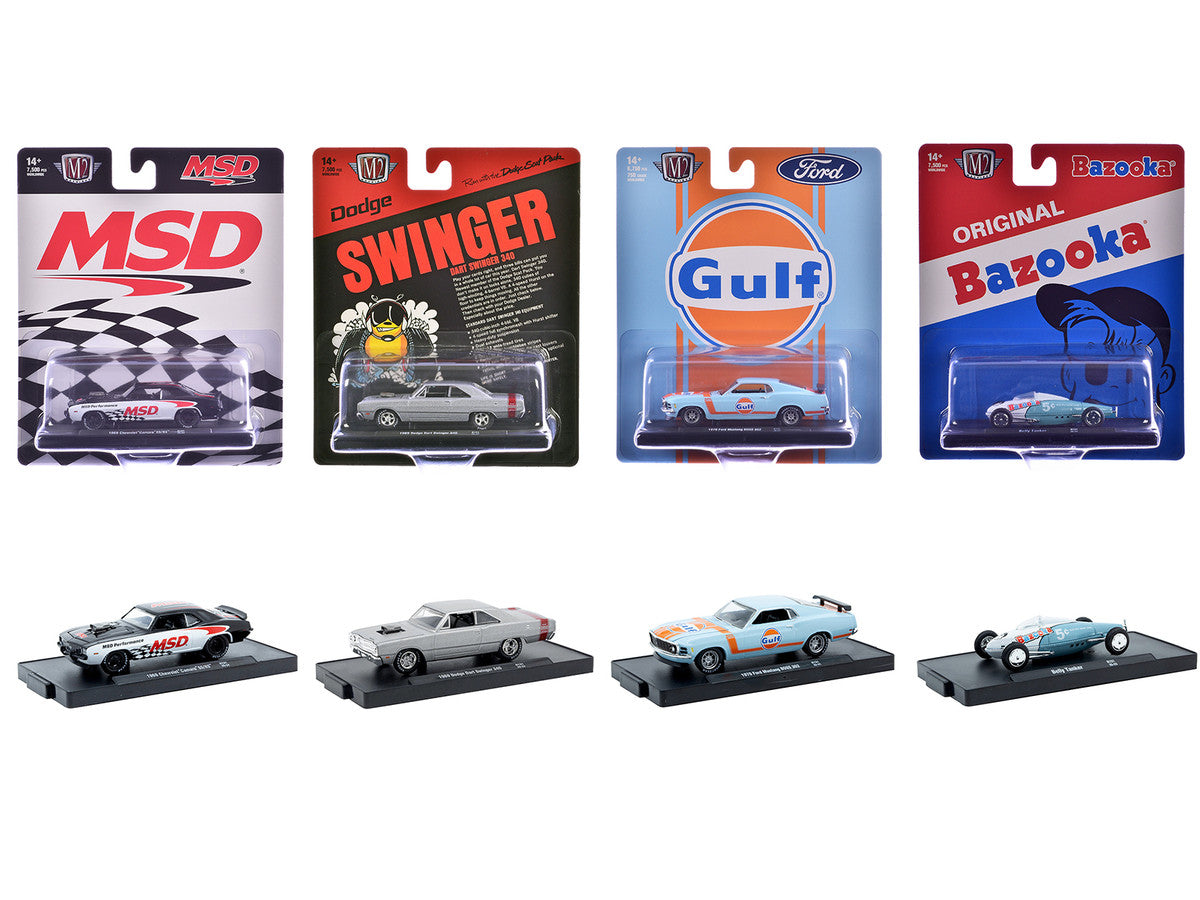 "Auto-Drivers" Set of 4 pieces in Blister Packs Release 131 Limited Edition to 7500 pieces Worldwide 1/64 Diecast Model Cars by M2 Machines-2