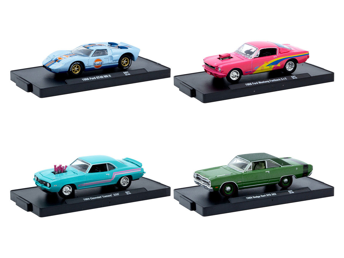 "Auto-Drivers" Set of 4 pieces in Blister Packs Release S07 Limited Edition to 7500 pieces Worldwide 1/64 Diecast Model Cars by M2 Machines-1