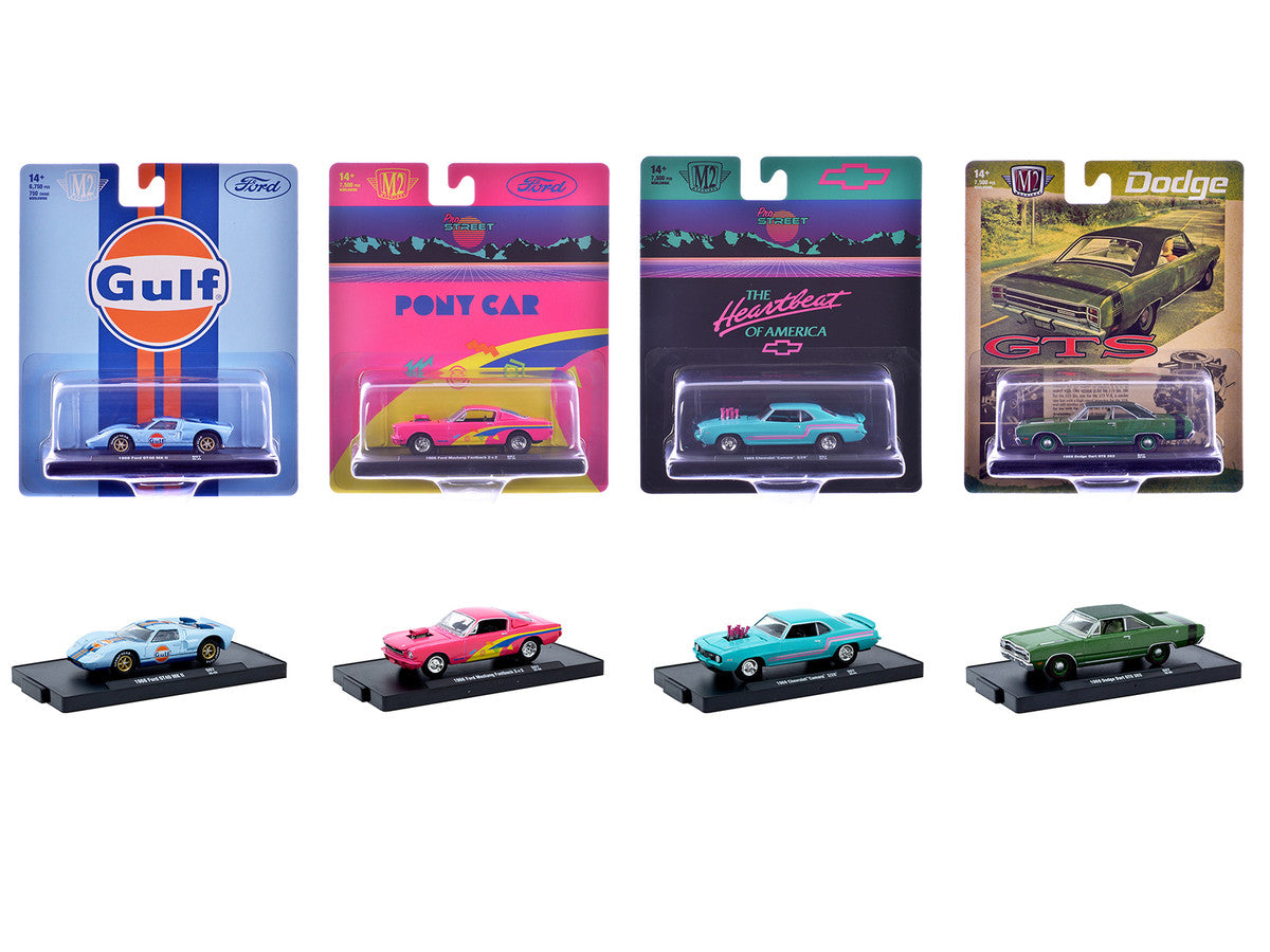 "Auto-Drivers" Set of 4 pieces in Blister Packs Release S07 Limited Edition to 7500 pieces Worldwide 1/64 Diecast Model Cars by M2 Machines-2