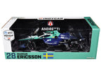 Dallara IndyCar #28 Marcus Ericsson "Delaware Life" Andretti Autosport "NTT IndyCar Series" (2024) 1/18 Diecast Model Car by Greenlight-2