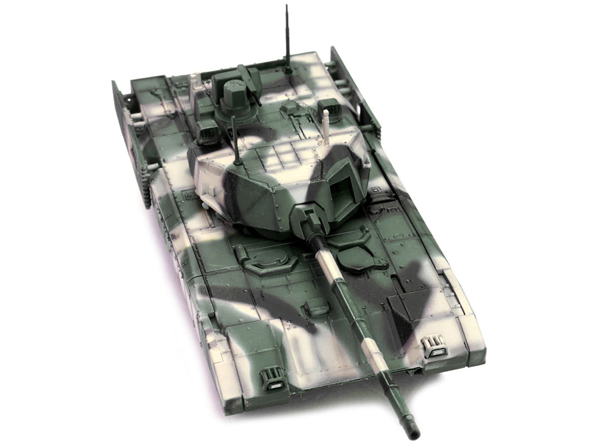 Russian T14 Armata MBT (Main Battle Tank) Multi-Woodland Camouflage "Armor Premium" Series 1/72 Diecast Model by Panzerkampf-4