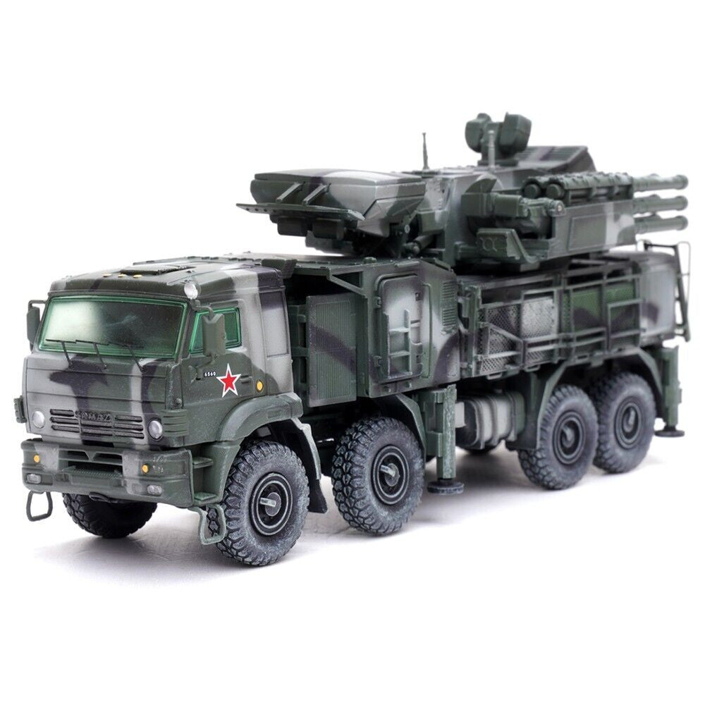 Pantsir S1 96K6 Self-Propelled Air Defense Weapon System Tri-Color Camouflage "Russia's Armed Forces" "Armor Premium" Series 1/72 Diecast Model by Panzerkampf-1