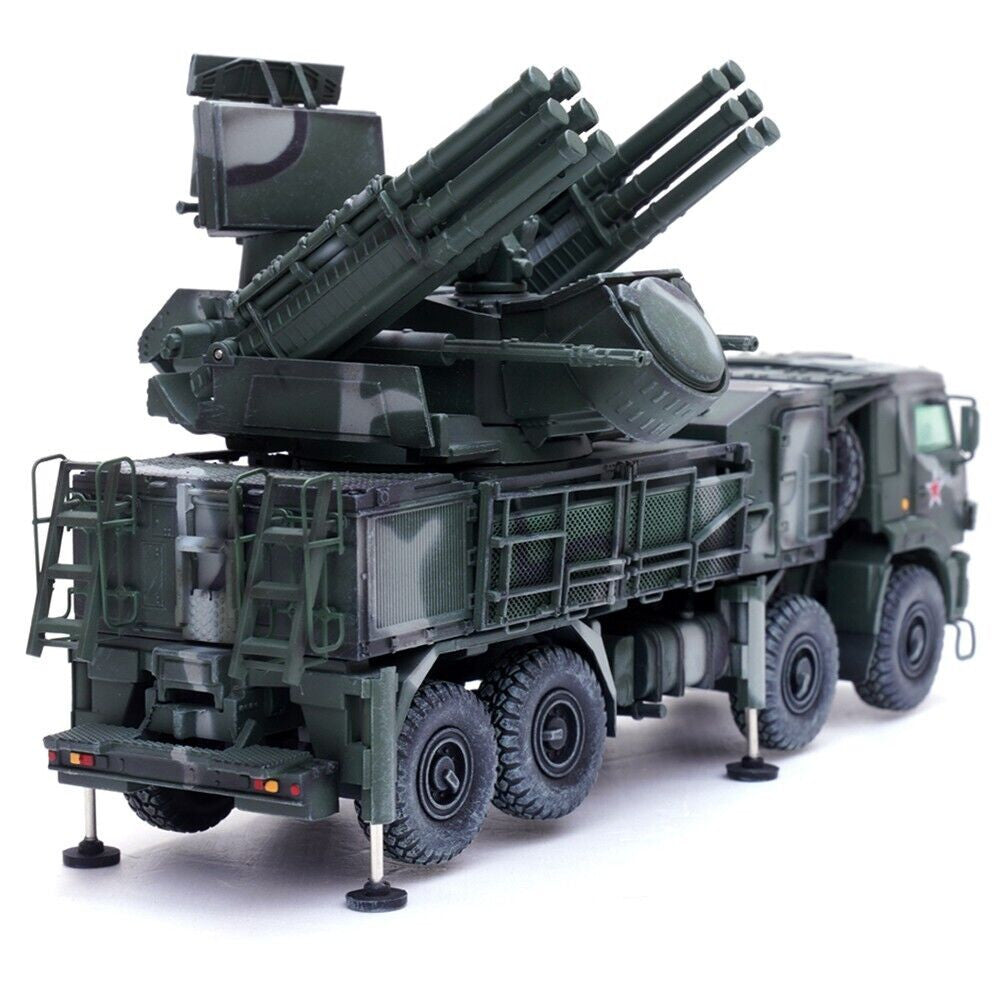 Pantsir S1 96K6 Self-Propelled Air Defense Weapon System Tri-Color Camouflage "Russia's Armed Forces" "Armor Premium" Series 1/72 Diecast Model by Panzerkampf-2