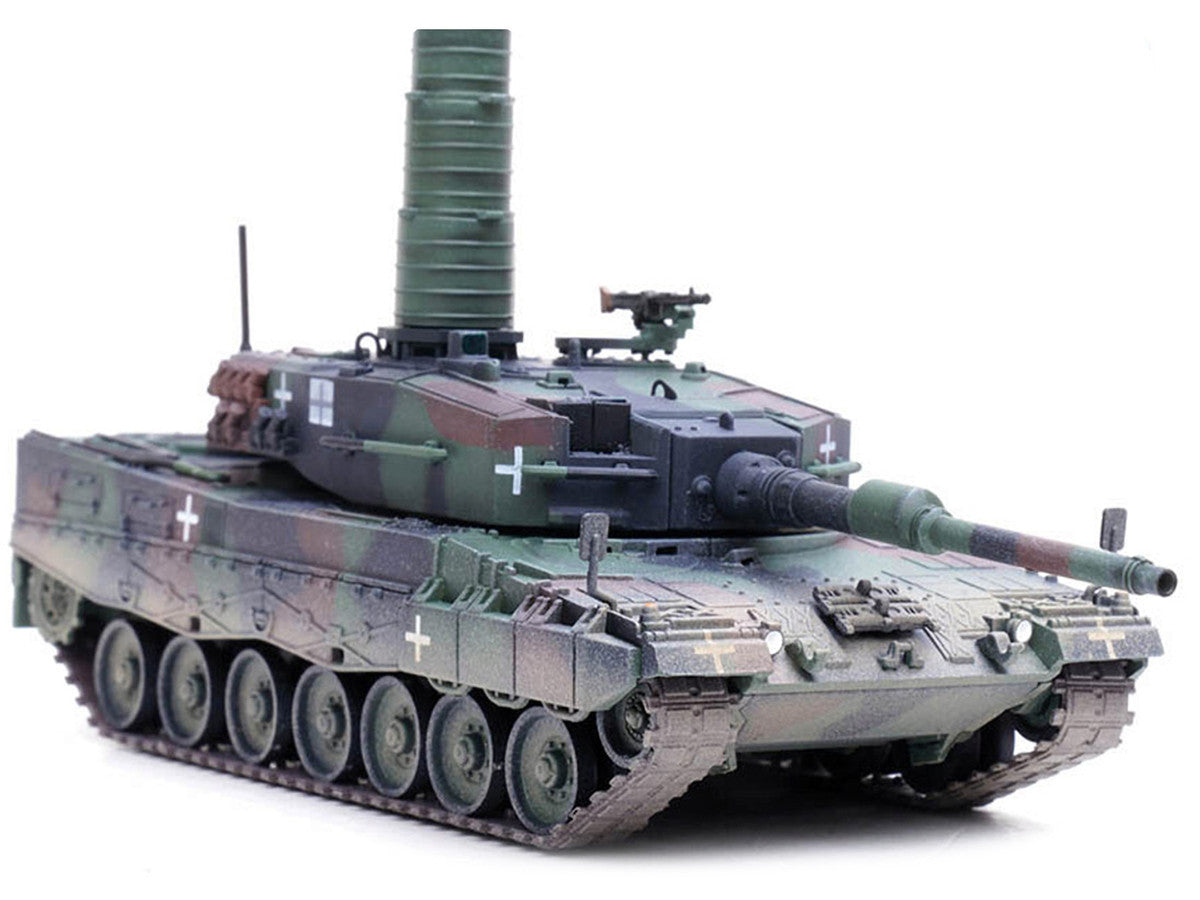Leopard 2A4 Main Battle Tank with Snorkel "3-Tone Camouflage" Ukrainian Army "Armor Premium" Series 1/72 Diecast Model by Panzerkampf-2