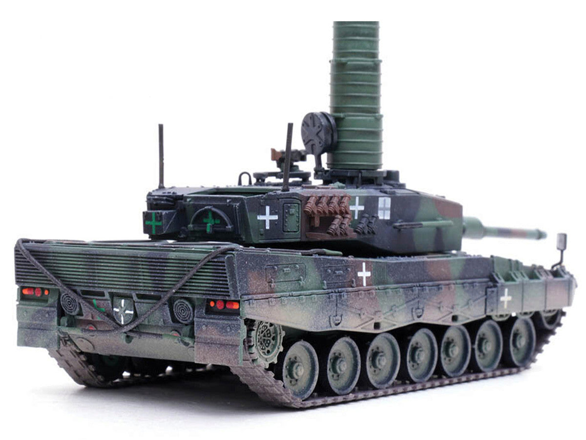 Leopard 2A4 Main Battle Tank with Snorkel "3-Tone Camouflage" Ukrainian Army "Armor Premium" Series 1/72 Diecast Model by Panzerkampf-3