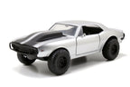 Roman's Chevrolet Camaro Z/28 Silver "Fast & Furious 7" Movie 1/24 Diecast Model Car by Jada-1