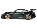 2022 Porsche 911 GT3 RS Jet Green Metallic with Black Accents Limited Edition to 1002 pieces Worldwide 1/12 Diecast Model Car by Norev