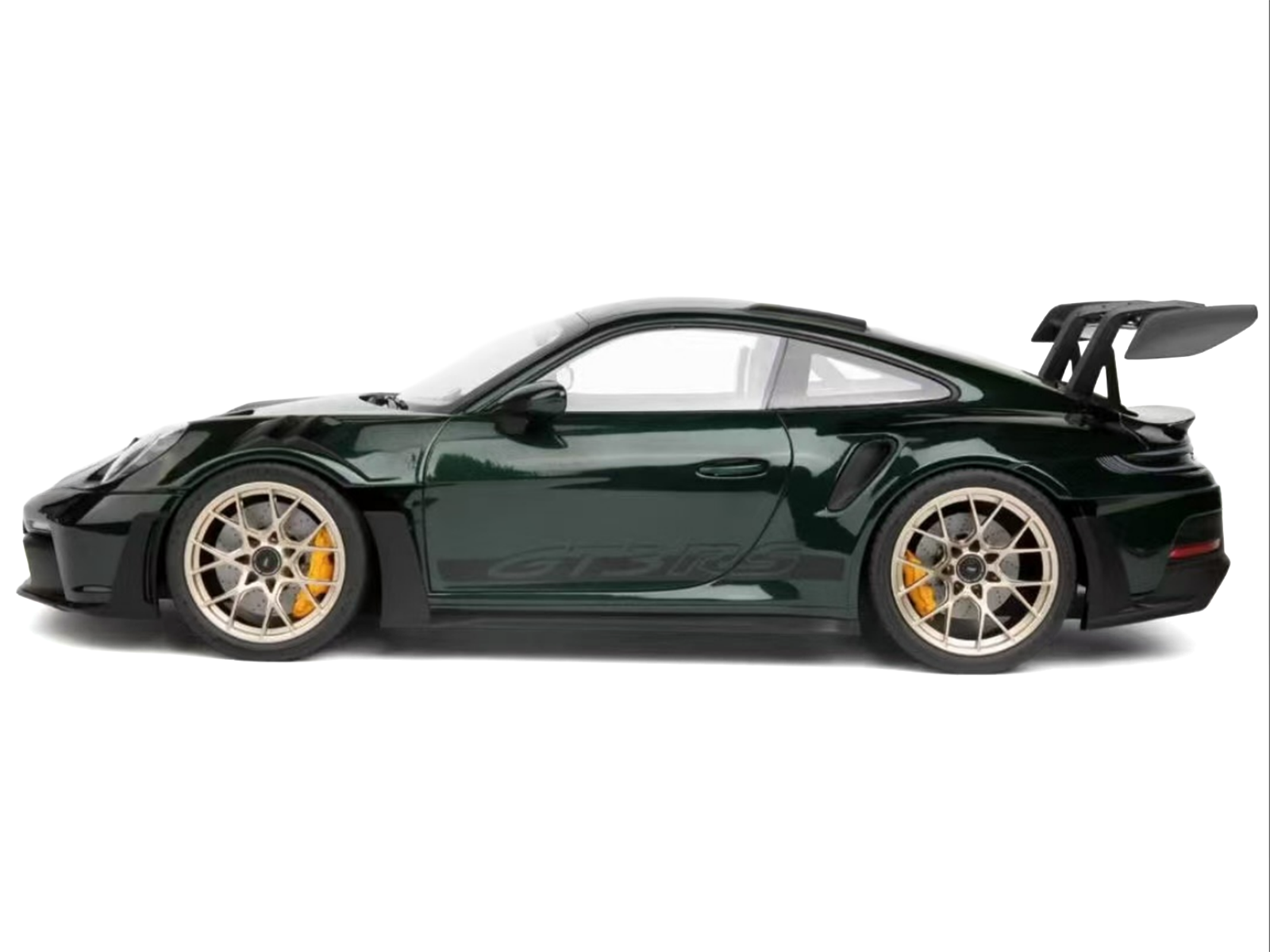 2022 Porsche 911 GT3 RS Jet Green Metallic with Black Accents Limited Edition to 1002 pieces Worldwide 1/12 Diecast Model Car by Norev